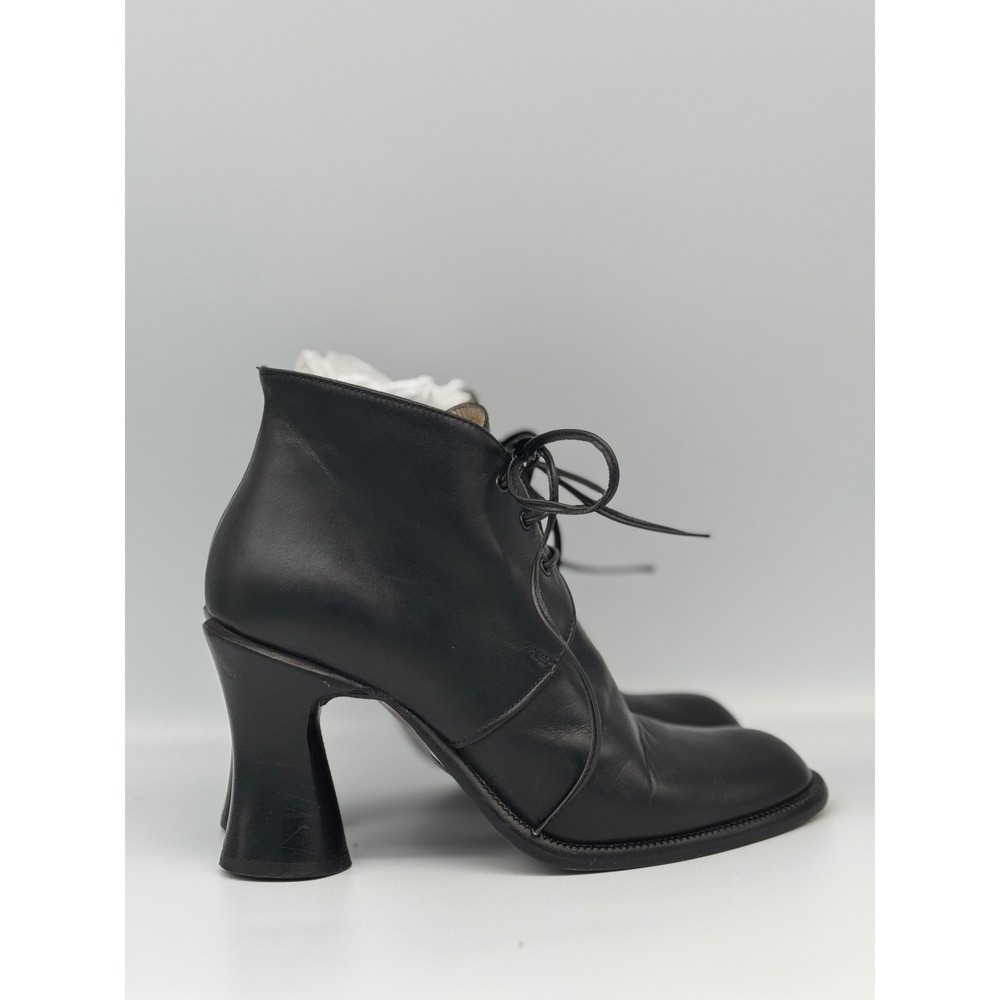 Dark Academia Witch Leather Ankle Boots Italian Gianni bravo size EU 35 US 5